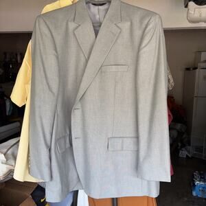 Joseph & Feuds Gold Suit Jacket Gray 50R STELLAR Condition
